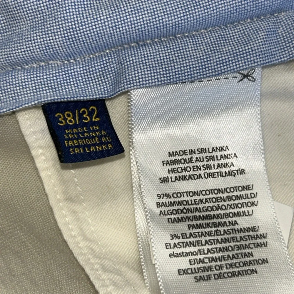 Mens Polo Ralph Lauren Stretch Straight Fit 7 Oz‎ Twill Chino Pants Sz 38 38x32